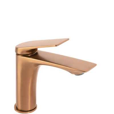 Bathroom Faucet Rea Avalon Low Brush CopperBrass from B&Q