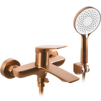 Bath Faucet Rea Avalon Brush CopperBrass from B&Q
