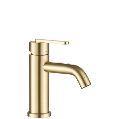 Bathroom Faucet Rea Ontario Low Brush GoldBrass from B&Q