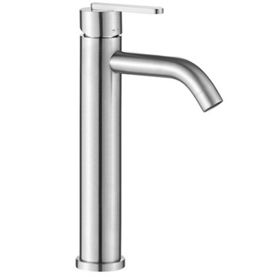 Bathroom Faucet Rea Ontario High Brush NickelBrass from B&Q