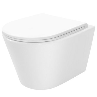 Toilet Bowl Rea Tito Tornado Nfq WhiteCeramic from B&Q