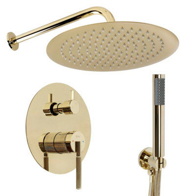 Shower Set Rea Argon GoldBrass from B&Q