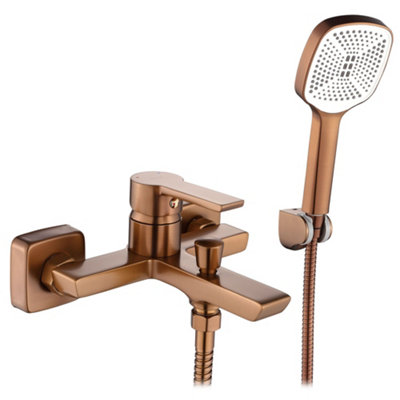 Bathtub Faucet Rea Argus Brush Copper Brass from B&Q
