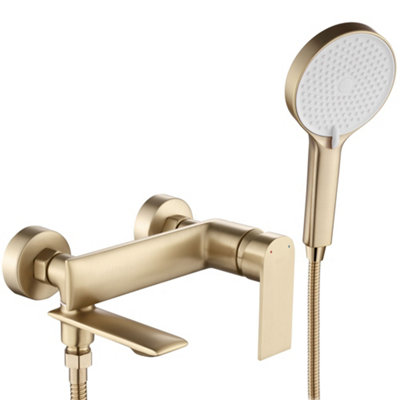 Bathtub Faucet Rea Veneta Brush Gold Brass from B&Q