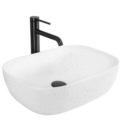 Countertop Washbasin Rea Belinda Warm Beige Ceramic from B&Q