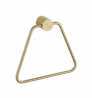 Bathroom Hanger Rea 5810 Tomi Brush Gold from B&Q