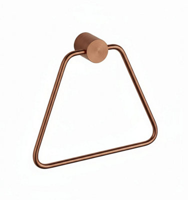 Bathroom Hanger Rea 5810 Tomi Brush Copper from B&Q
