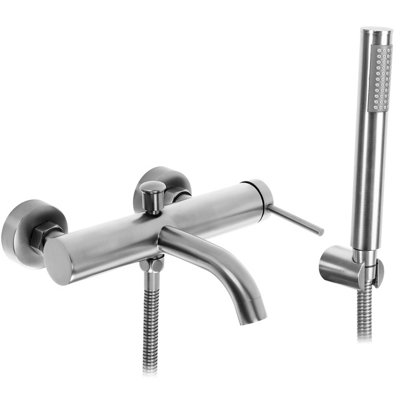 Bathtub Faucet Rea Spot Brush Nickel Brass from B&Q