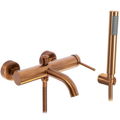 Bathtub Faucet Rea Spot Brush Copper Brass from B&Q