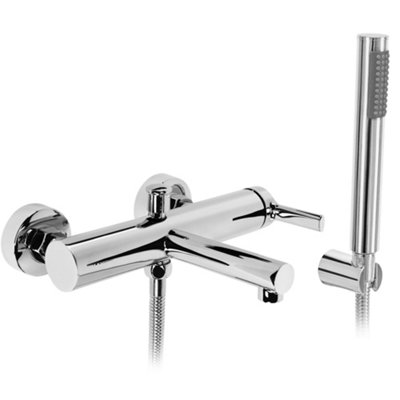 Bathtub Faucet Rea Pixel Chrome Brass from B&Q
