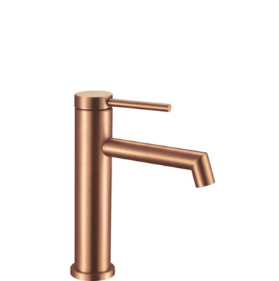 Washbasin Faucet Rea Low Foss Brush Copper Brass from B&Q