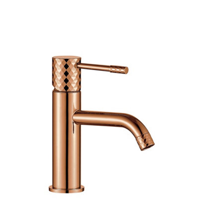 Basin Mixer Tap Rea Lungo Diamond Copper LowBrass