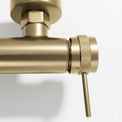 Bath Faucet Rea Lungo Grip Brush Gold from B&Q