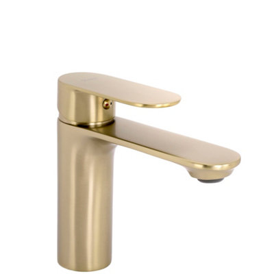 B&Q - Bathroom Faucet  Drop Brush Gold Low