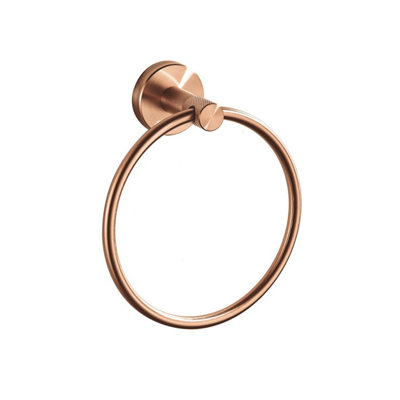 Bathroom Hanger Rea Ring 6610 Modern Brush Copper from B&Q