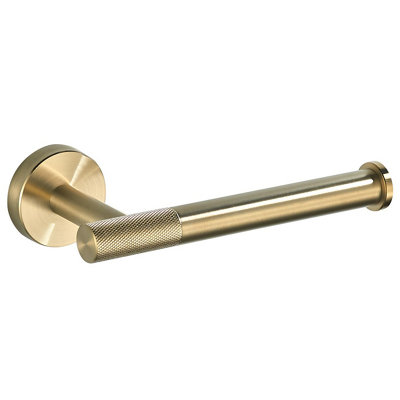 Toilet Paper Holder Rea 6611 Modern Brush GoldMetal from B&Q