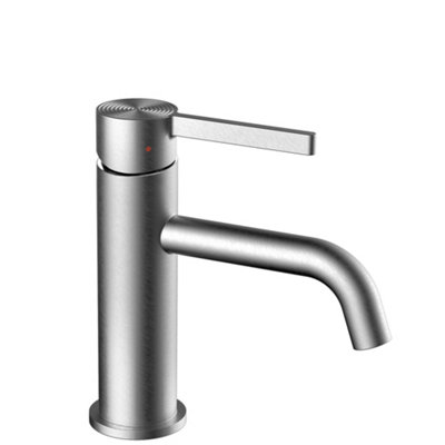 Washbasin Faucet Rea Foster Brush SteelBrass from B&Q