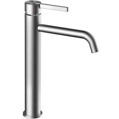 Washbasin Faucet Rea Foster Brush SteelBrass from B&Q