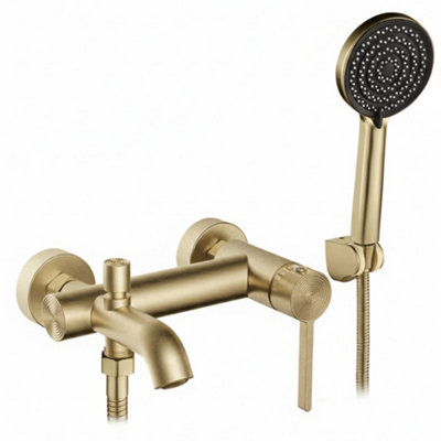 Bath Faucet Rea Foster Brush Gold from B&Q