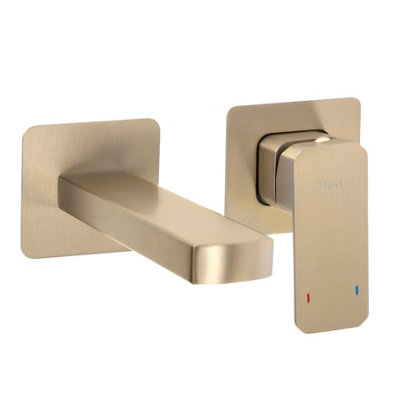 Inset Basin Faucet Rea Arlo Brush Gold from B&Q
