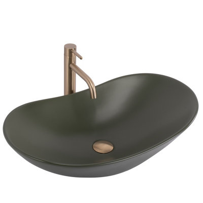 Countertop Washbasin Rea Royal GreenCeramic from B&Q