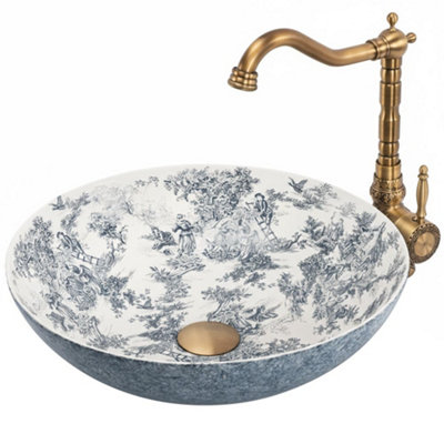 Countertop Washbasin Rea Juliana WhiteCeramic from B&Q
