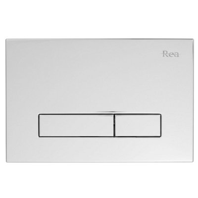 Toilet Flush Button Rea K011A-Q Chrome from B&Q
