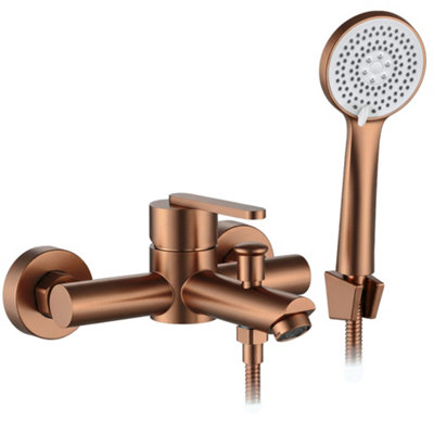 Bath Faucet Rea Ontario Brush Copper from B&Q