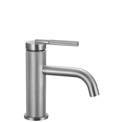 Bathroom Faucet Rea Argon Brushed Nickel Low from B&Q