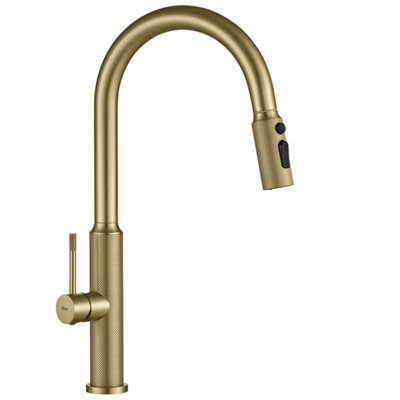 Kitchen Faucet Rea Master Brush Gold from B&Q