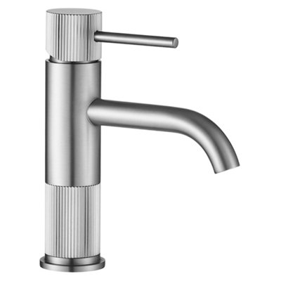 Bathroom Faucet Rea Lungo Stripe Brush Steel from B&Q