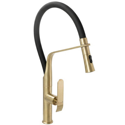 Kitchen Faucet Rea Castor Brush Gold from B&Q