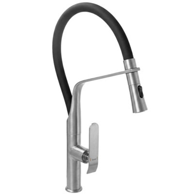 Kitchen Faucet Rea Castor Brush Steel from B&Q
