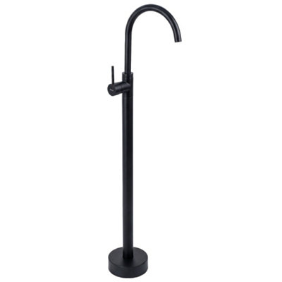 Freestanding Basin Faucet Rea Lungo Black from B&Q