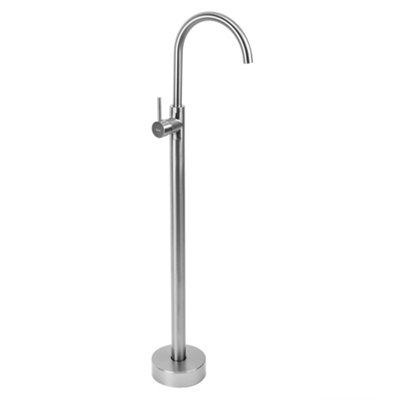 Freestanding Basin Faucet Rea Lungo Brush Nickel from B&Q