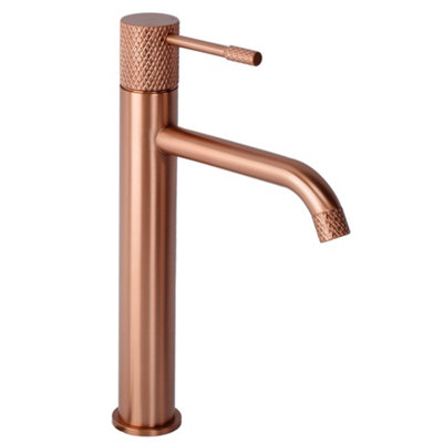 Washbasin Faucet Rea Venti High Brush Copper 4X20X29,5Cm from B&Q