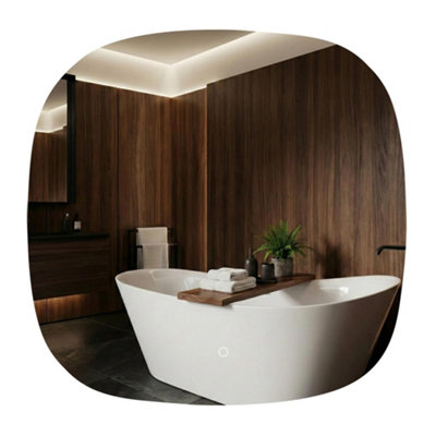 B&Q - Mirror  Top 70X70 Transparent 70X70 LedSquare