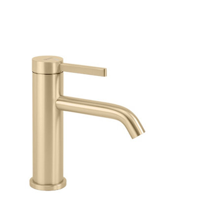 Washbasin Faucet Rea Rivo Low Brush Gold 10X5X16,5Cm from B&Q