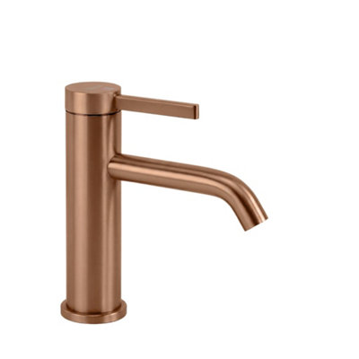 Washbasin Faucet Rea Rivo Low Brush Copper 10X5X16,5Cm from B&Q