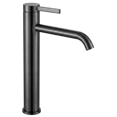 Washbasin Faucet Rea Rivo High Titanium 15,5X5X28Cm from B&Q