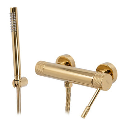 Shower Faucet Rea Venti Gold 25X17X6Cm from B&Q