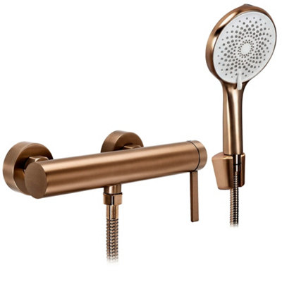 Shower Faucet Rea Rivo Brush Copper 10X15X10Cm from B&Q