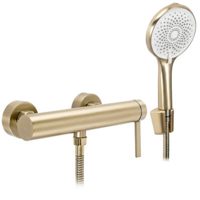 Shower Faucet Rea Rivo Brush Gold 22,5X15X10Cm from B&Q