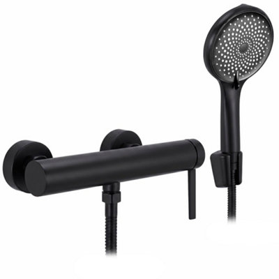 Shower Faucet Rea Rivo Black 10X15X10Cm from B&Q