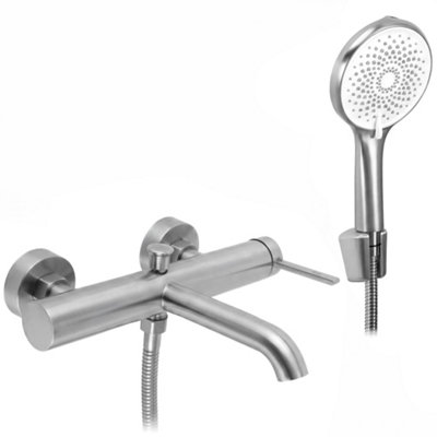 Bathtub Faucet Rea Rivo Brush Nickel 24X27X6Cm from B&Q