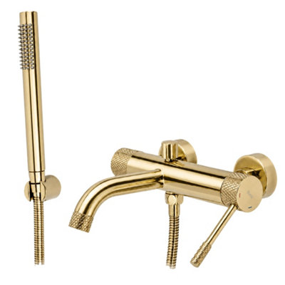 Bathtub Faucet Rea Venti Gold 23X10X10Cm from B&Q