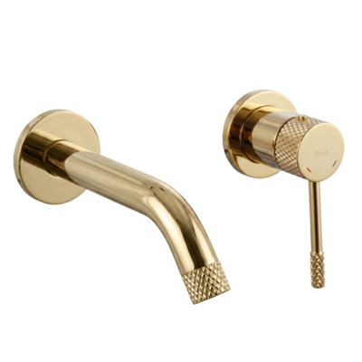 Concealed Washbasin Faucet Rea Venti Gold 17,5X10X12,5Cm from B&Q