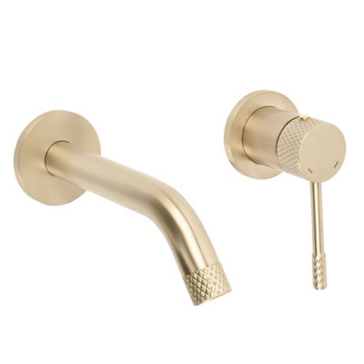 Concealed Washbasin Faucet Rea Venti Brush Gold 17,5X10X12,5Cm from B&Q