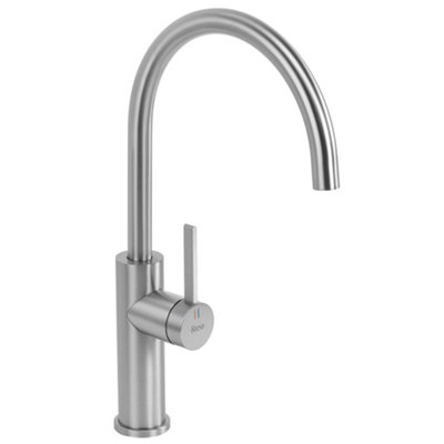 Kitchen Faucet Rea Rivo Brush Steel 18,5X10X36,5Cm from B&Q