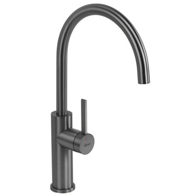 Kitchen Faucet Rea Rivo Titanium 18,5X10X36,5Cm from B&Q